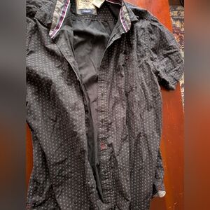 Men's Black Casual Button Down Shirt